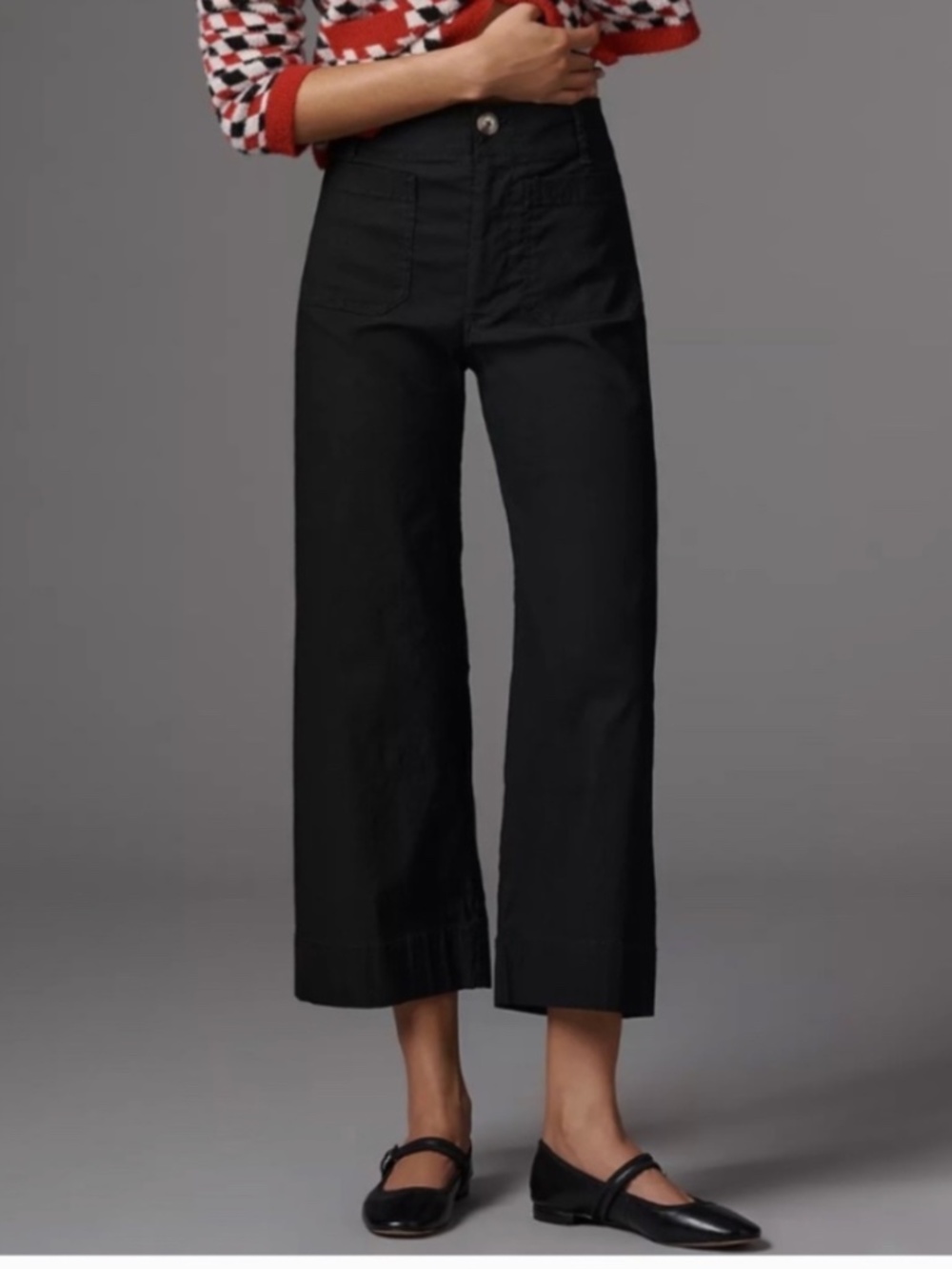 Anthropologie Maeve Colette Magic Fabric Crop Wide-Leg Pants Size 18W